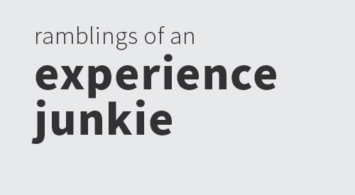 Experience Junkie Journal